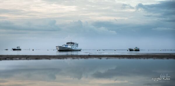 PHOTO BATEAUX MAREE BASSE ANDERNOS KRYSTYNE RAMON
