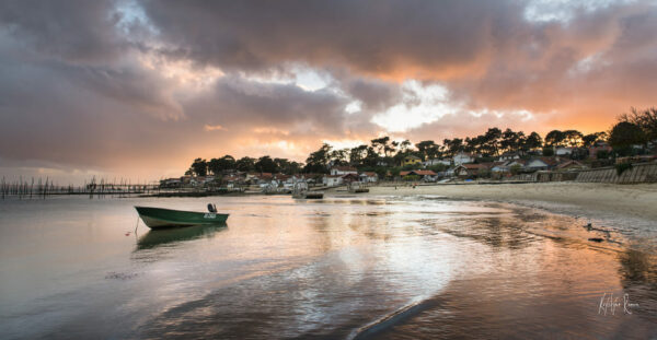 PHOTO COUCHE DE SOLEIL CAP FERRET BASSIN D'ARCACHON KRYSTYNE RAMON