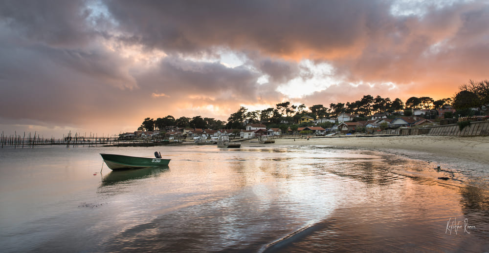 PHOTO COUCHE DE SOLEIL CAP FERRET BASSIN D'ARCACHON KRYSTYNE RAMON