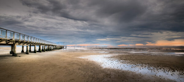 PHOTO COUCHE DE SOLEIL JETEE ANDERNOS BASSIN D'ARCACHON KRYSTYNE RAMON