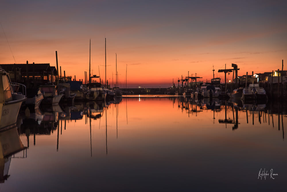 PHOTO COUCHER DU SOLEIL PORT OSTREICOLE ANDERNOS TEMPS DE POSE KRYSTYNE RAMON